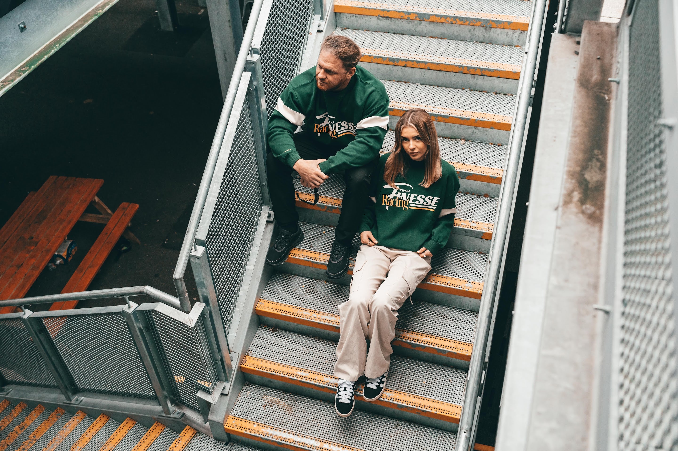 Man & Woman Wearing Auto Finesse Sweat Shirt