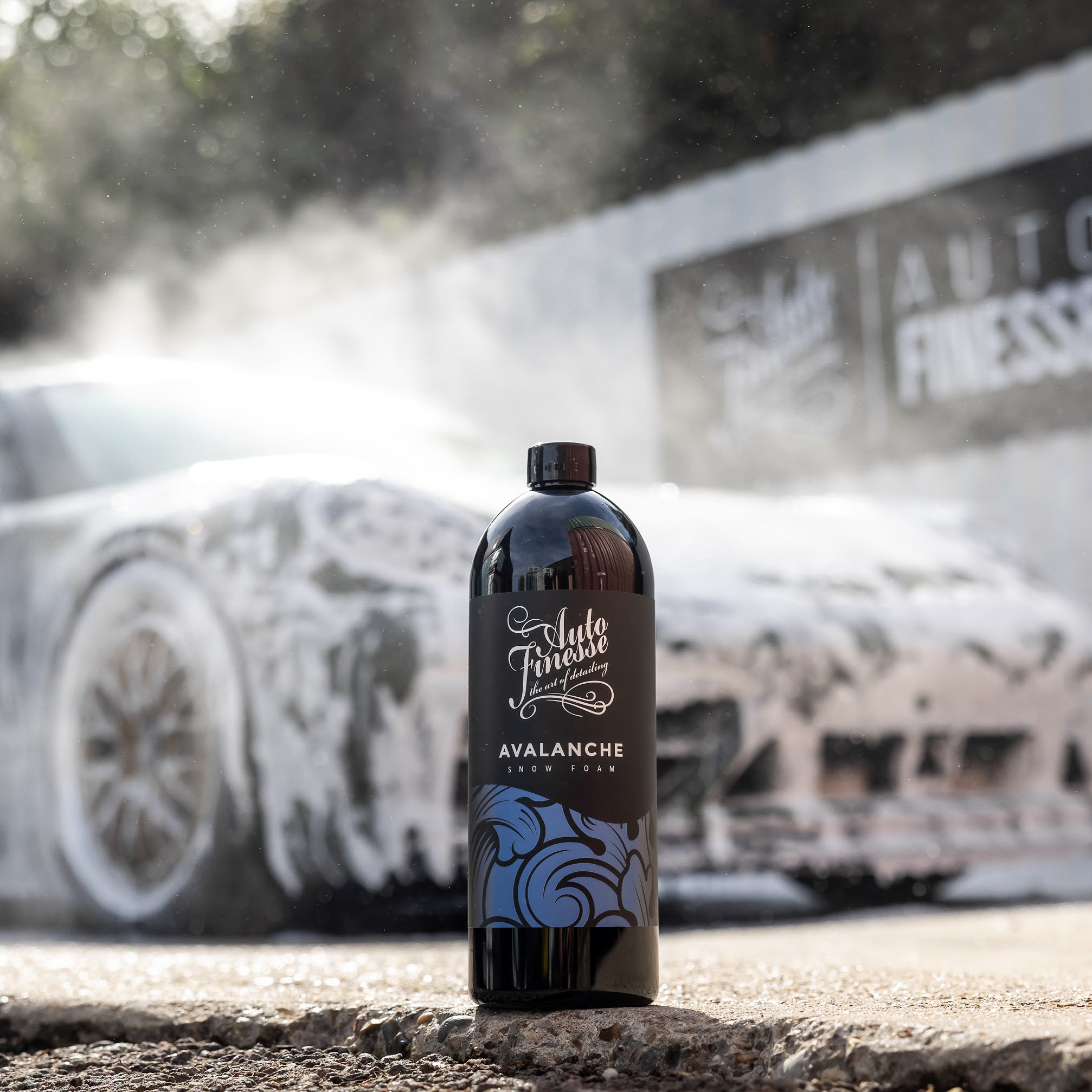 Avalanche Snow Foam Bottle By Car Square