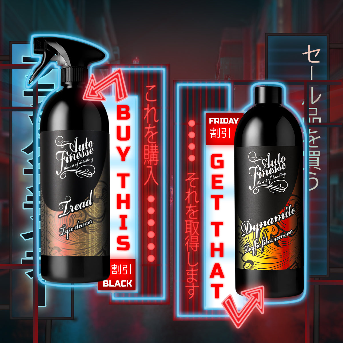 Auto Finesse | Car Detailing Products | Tread 1L & Dynamite 1L