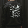 Oversized Signature Logo Crew Neck Sweater_ Man Wearing_ Back